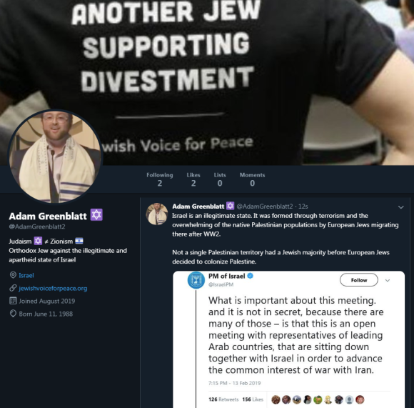 Figure 2: A campaign participant posting on Twitter as “Adam Greenblatt,” accessed via archive.4plebs.org, archived on Perma.cc, https://perma.cc/27W3-DM77. Credit: Anonymous 4chan user.